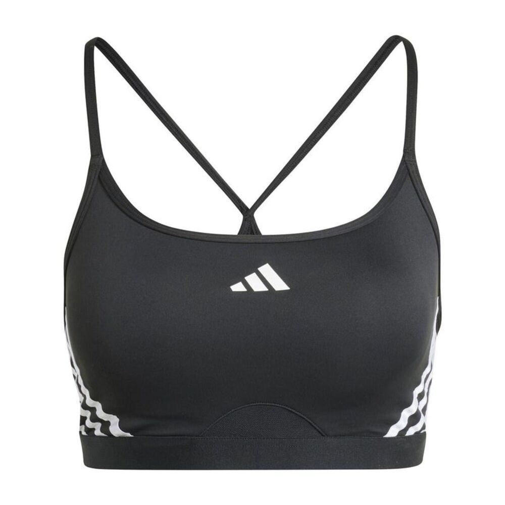 Adidas Womens/Ladies Aeroreact Sports Bra / Black/White